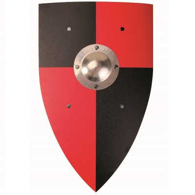 Escudo de Cavaleiro Normando Vermelho