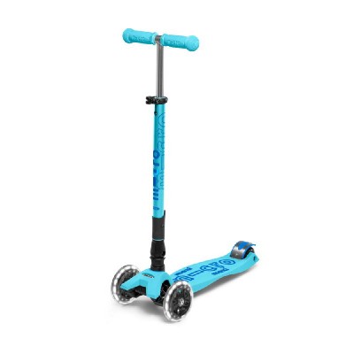 Trotinete Maxi Micro Deluxe Blue LED Foldable 5-12 anos